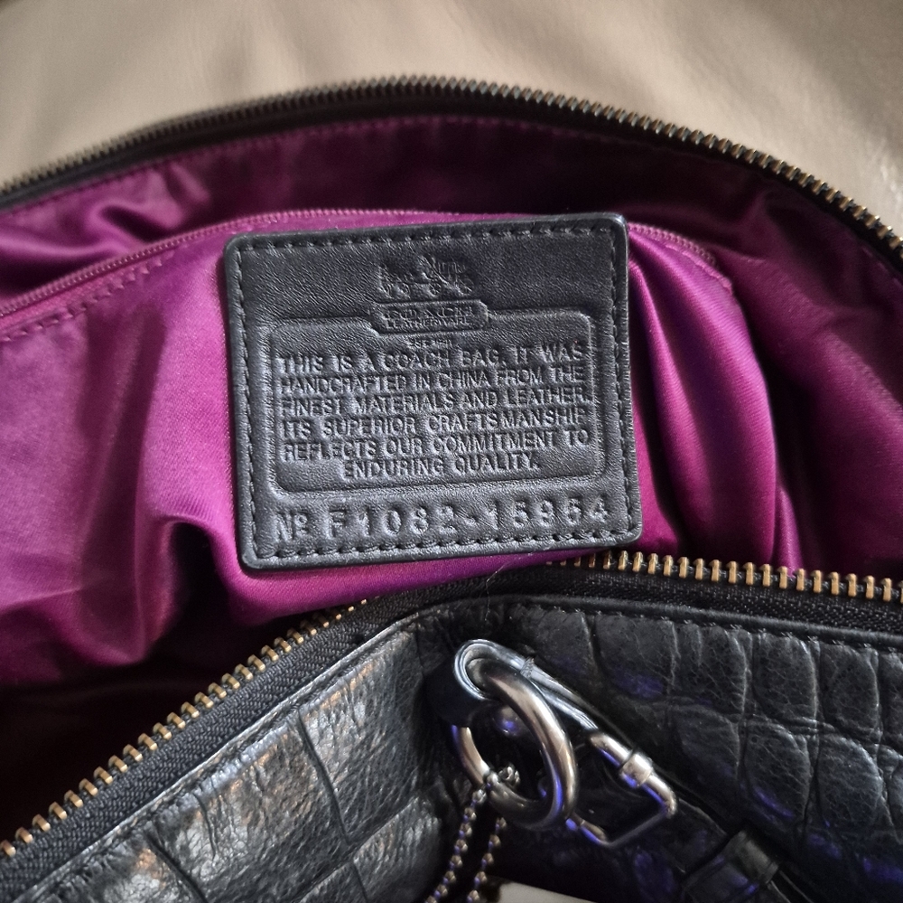COACH Madison Sophia Croc Embossed Coach "RARE" - Picture 13 of 15
